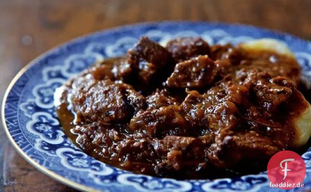 Carbonnade Rindfleisch und Bier Eintopf