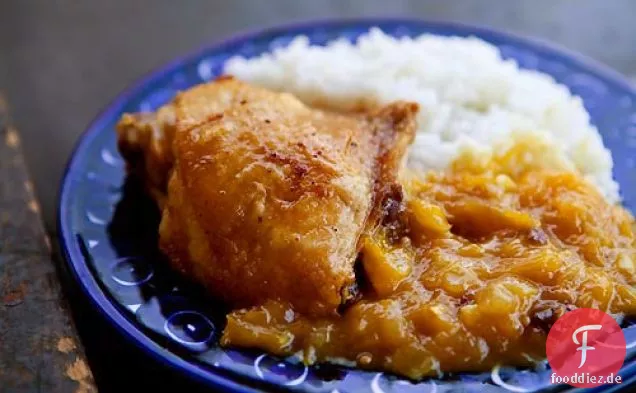 Huhn mit Mango-Chutney-Sauce
