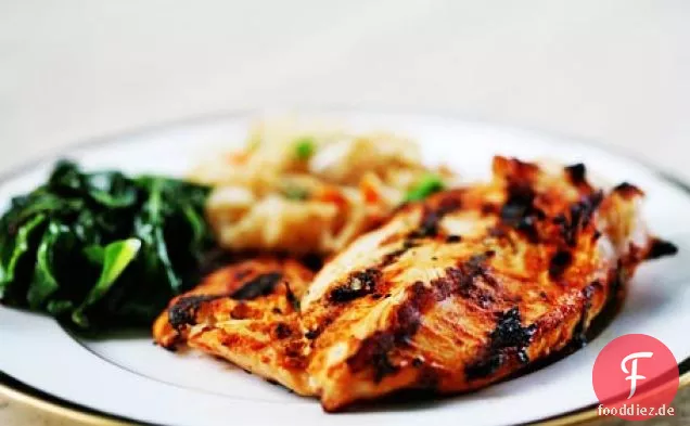 Marokkanische gewürzte gegrillte Hähnchenbrust