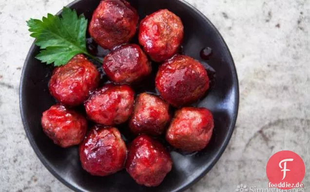Cranberry Glasierte Fleischbällchen