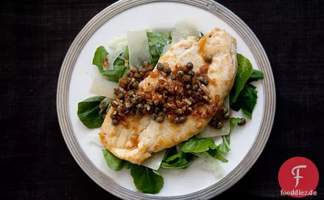 Hähnchenschnitzel mit Kapernsauce