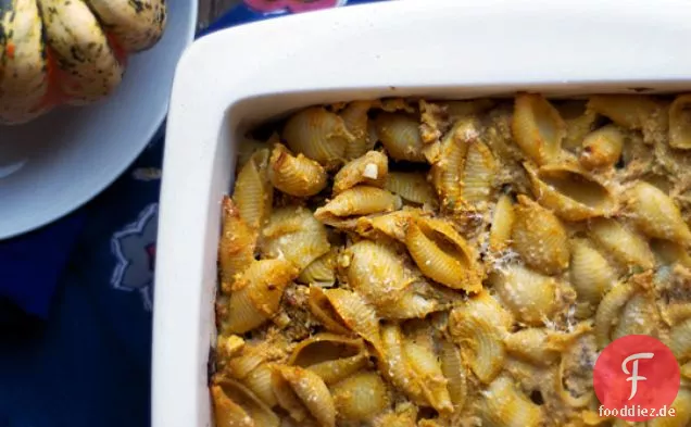 Kürbis & Ricotta Nudelauflauf