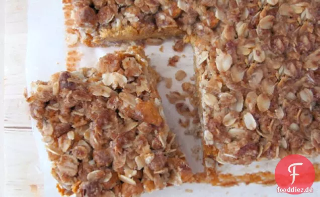 Kürbiskuchen Streusel Bars