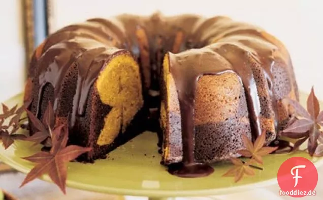 Schokoladen-Kürbis-Marmorkuchen