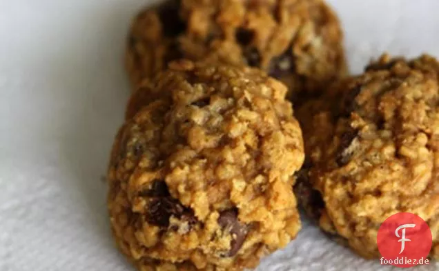 Kürbis Haferflocken Schokolade Chip Cookie Rezept
