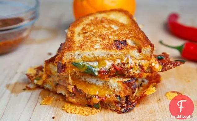 Sweet Chili Huhn gegrillte Käse-Sandwich