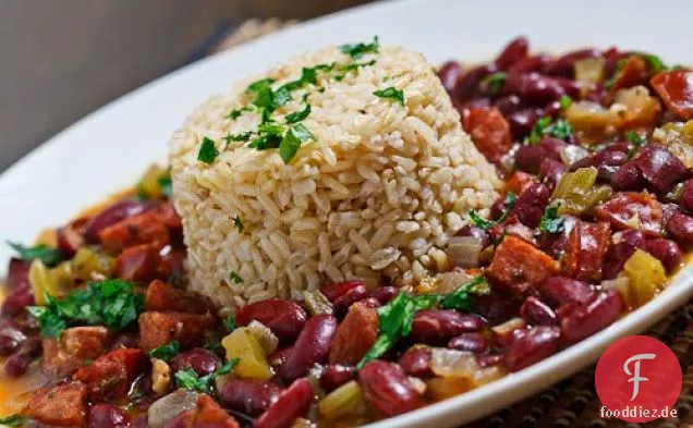 Cajun Rote Bohnen und Reis