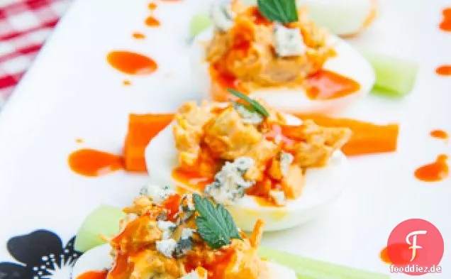 Buffalo Chicken Gefüllten Eiern