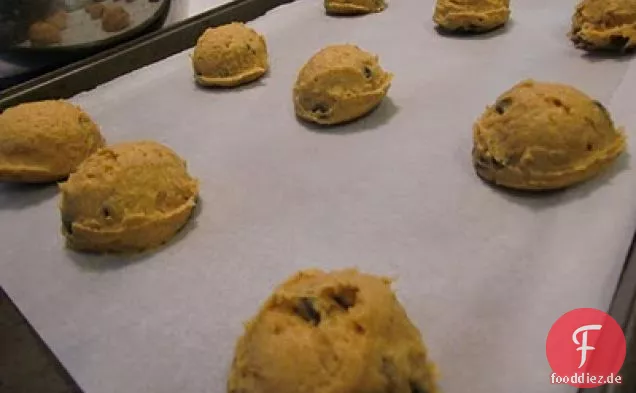 Kürbis Schokolade Chips Cookies