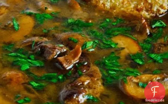 Schmorbraten Pilzsuppe