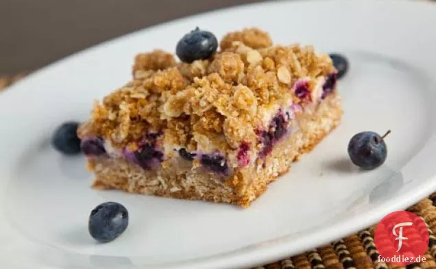 Blueberry Crumb Bars mit Zitronencreme Füllung