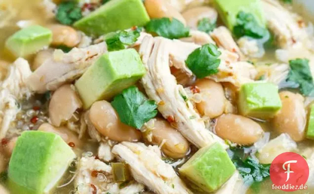 Quinoa weißes Huhn Chili