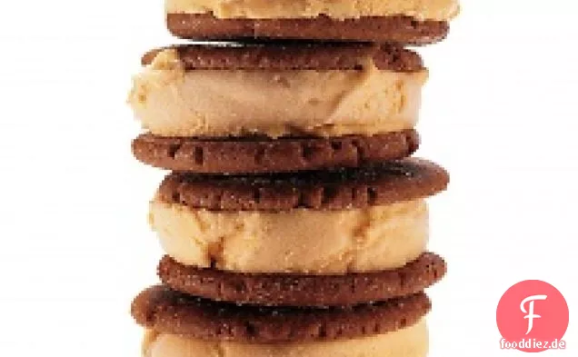 Kürbis-Lebkuchen-Eis-Sandwiches