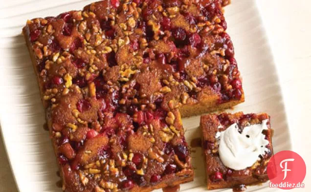 Cranberry-Kürbis-Upside-down-Kuchen