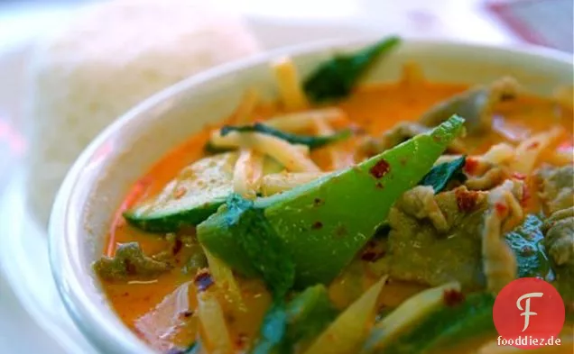 Thailändische rote Currysuppe