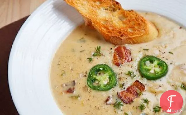 Ale und Cheddar-Suppe
