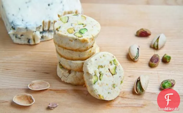 Gorgonzola und Pistazien-Shortbread