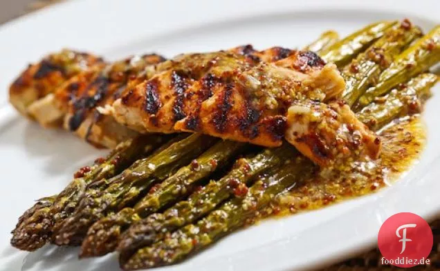 Ahorn Dijon gegrilltes Huhn