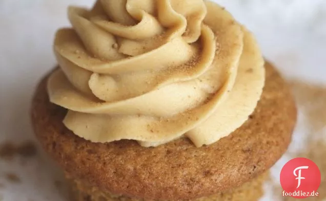 Ahorn Vegane Cupcakes mit Ahorn milchfreie Buttercreme