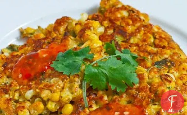 Maiskrapfen im thailändischen Stil mit süßer Chilisauce