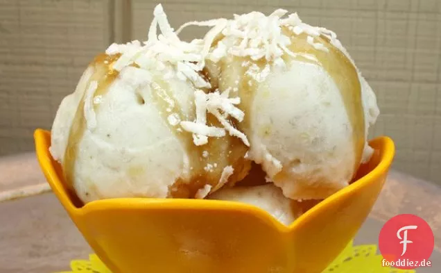 Vegane Bananen und Eis
