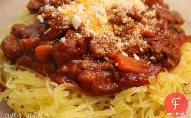 Spaghetti Squash mit Fleischsauce