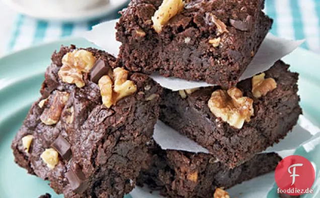 Klassische Fudge-Walnuss Brownies