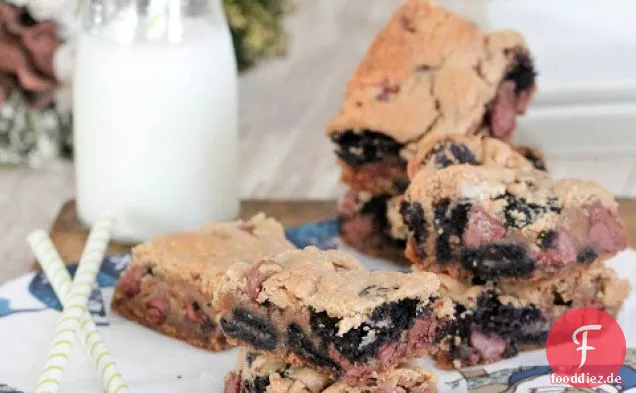 Oreo Schokolade Chip Erdnuss Butter Bars