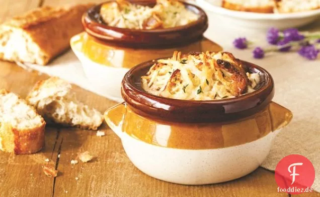 Vegane französische Zwiebelsuppe