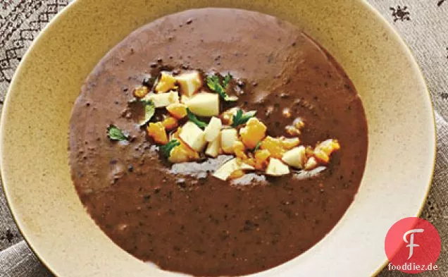 Schwarze Bohnensuppe