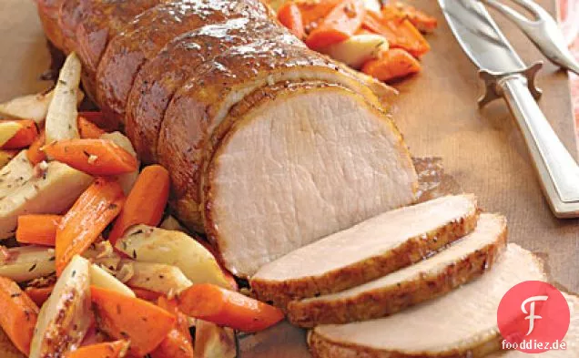 Melasse-Pfeffer Schweinelende