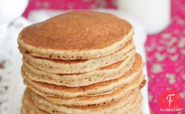 Honig-, Weizen- und Leinsamenpfannkuchen {Gesund}