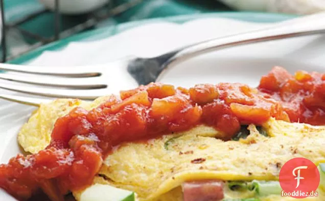 Schinken & Feta Käse Omelett
