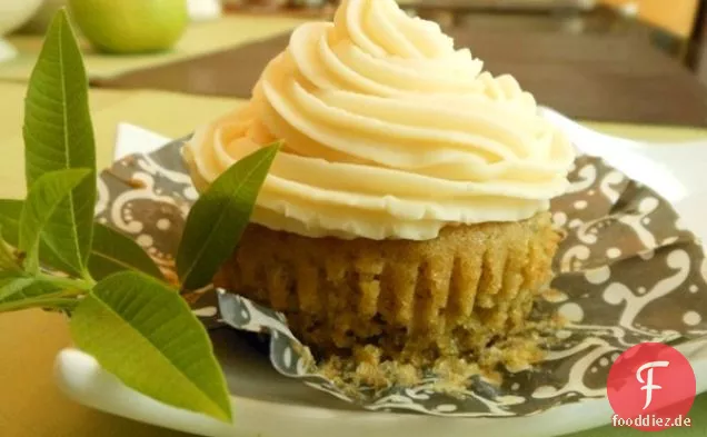 Lemon Verbena Vegane Cupcakes mit Orangen-Mandel 