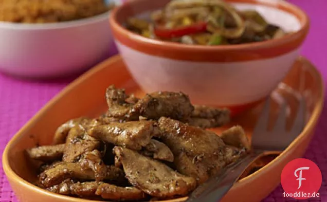 Einfaches Huhn Fajitas
