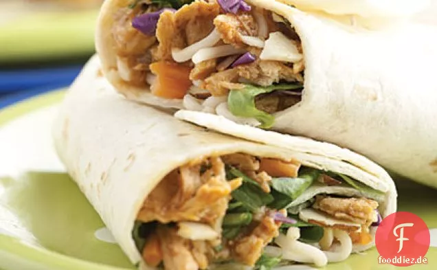 Asiatische Hühnchen Wraps