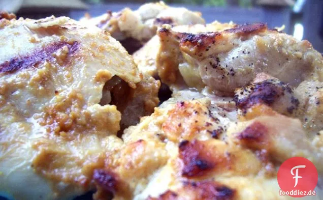 Gegrilltes Erdnusshähnchen (eifrei, glutenfrei)