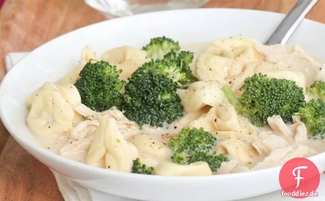 Slow Cooker Cremige Chipotle Huhn Tortellini