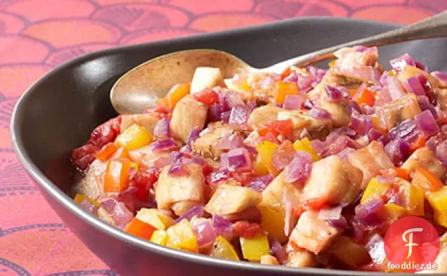 Schnelle Auberginen-Tomaten-Sauté