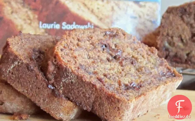 Ahorn-gesüßtes Schokoladen-Chip-Bananenbrot