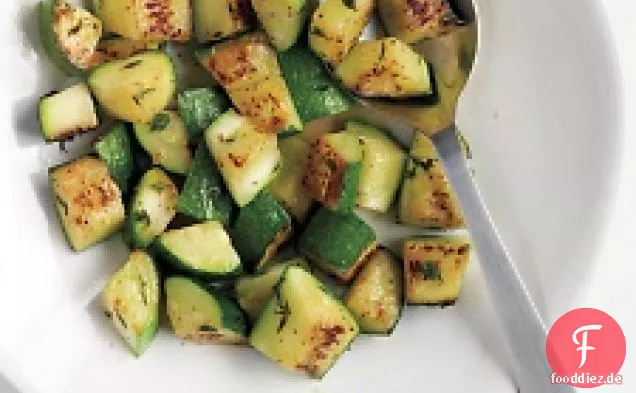 Zucchini Mit Zitrone Und Thymian