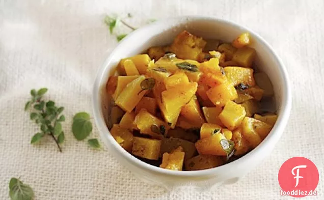 Butternut Squash Mit Brauner Butter Und Oregano