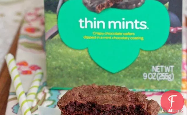 Dünne Minze Doppel Schokolade Chip Cookies
