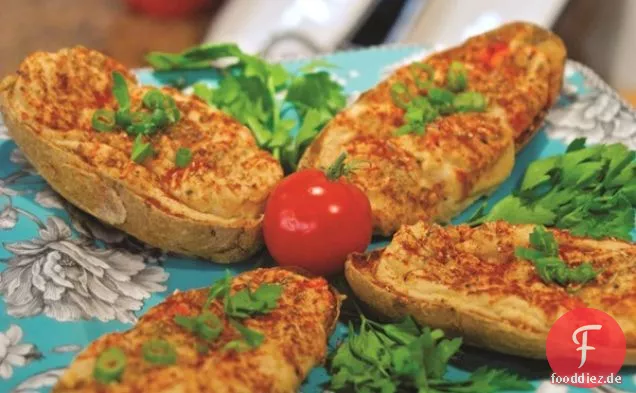 Vegan mit gebackenen Kartoffeln