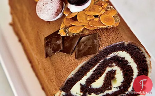 Kirsch-Schokolade-Bûche de Noël