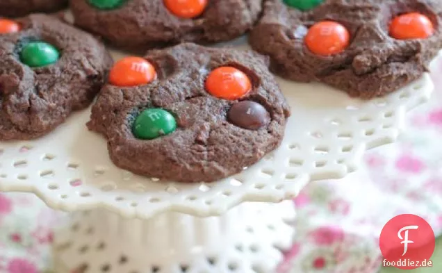 Schokolade Kürbis Gewürz M und M Cookies