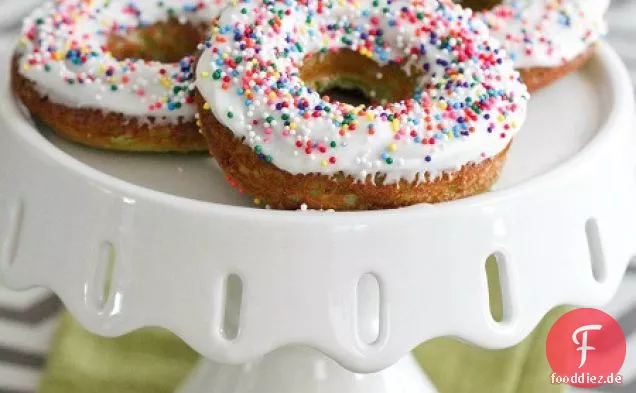 Grüner Samt gebacken streuen Donuts