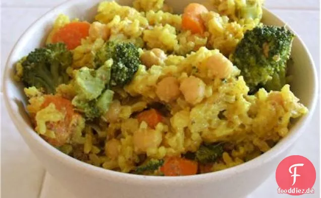 Veganer Curryreis