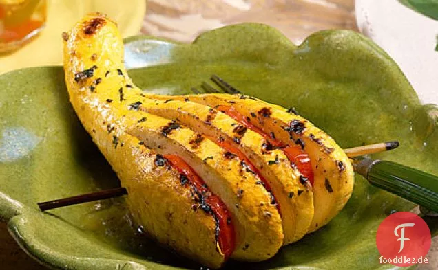Gegrillte Squash-Fans