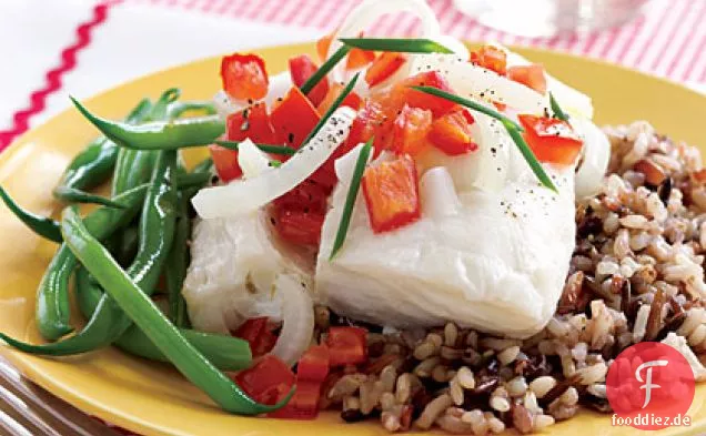 Kabeljaufilets mit Meerrettichsauce